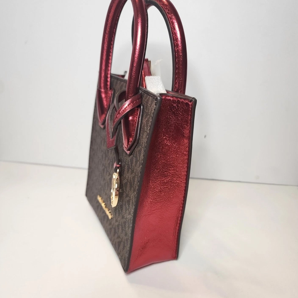 NEW Michael Kors Mercer Extra-Small Signature Logo Crossbody Bag NWT - Picture 6 of 6